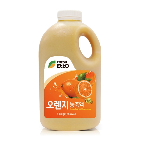 프레시에또 오렌지 농축액 1.8kg(소비기한2025.2.25)