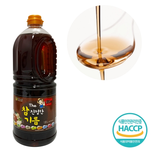 [청정식품] 더 참 진정한 기름 1.8L (참깨 향미유 60%)