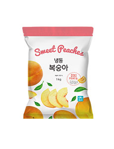 [웰팜] 생활앤 냉동 복숭아 1kg