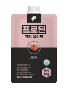 [논앤밭위드] 프로틴 귀리쉐이크 딸기맛 30g*과세