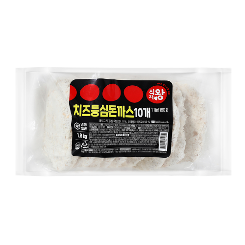 [식자재왕] 치즈등심돈까스 (180gx10ea) 1.8kg